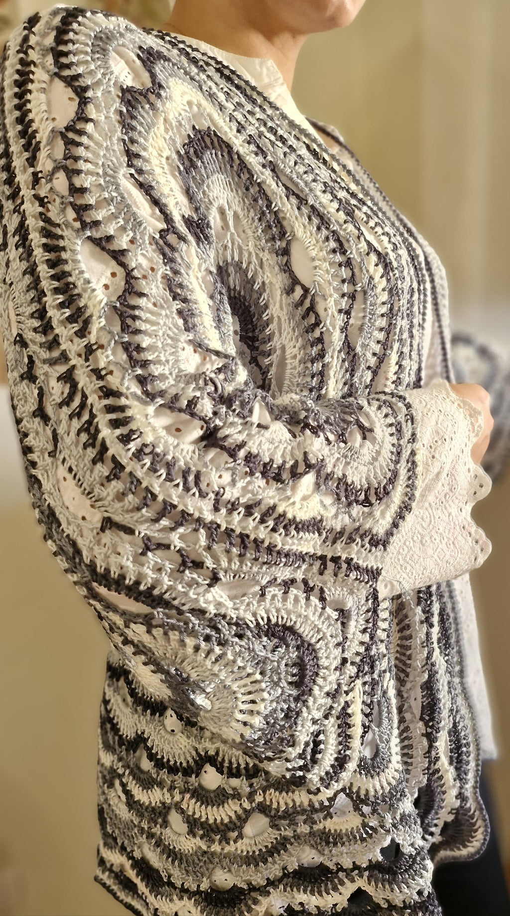 Noir Ripple Cardigan