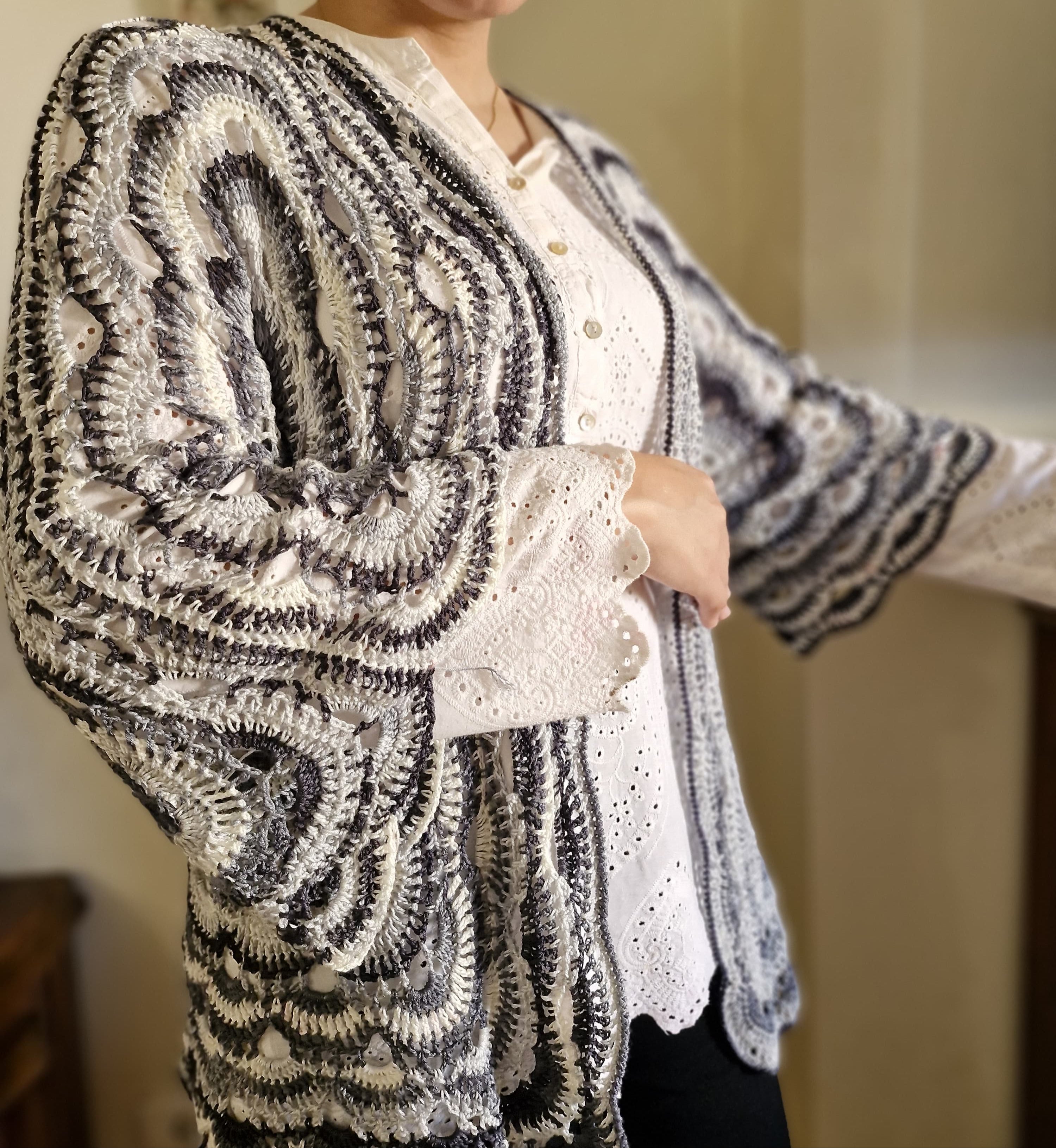 Noir Ripple Cardigan