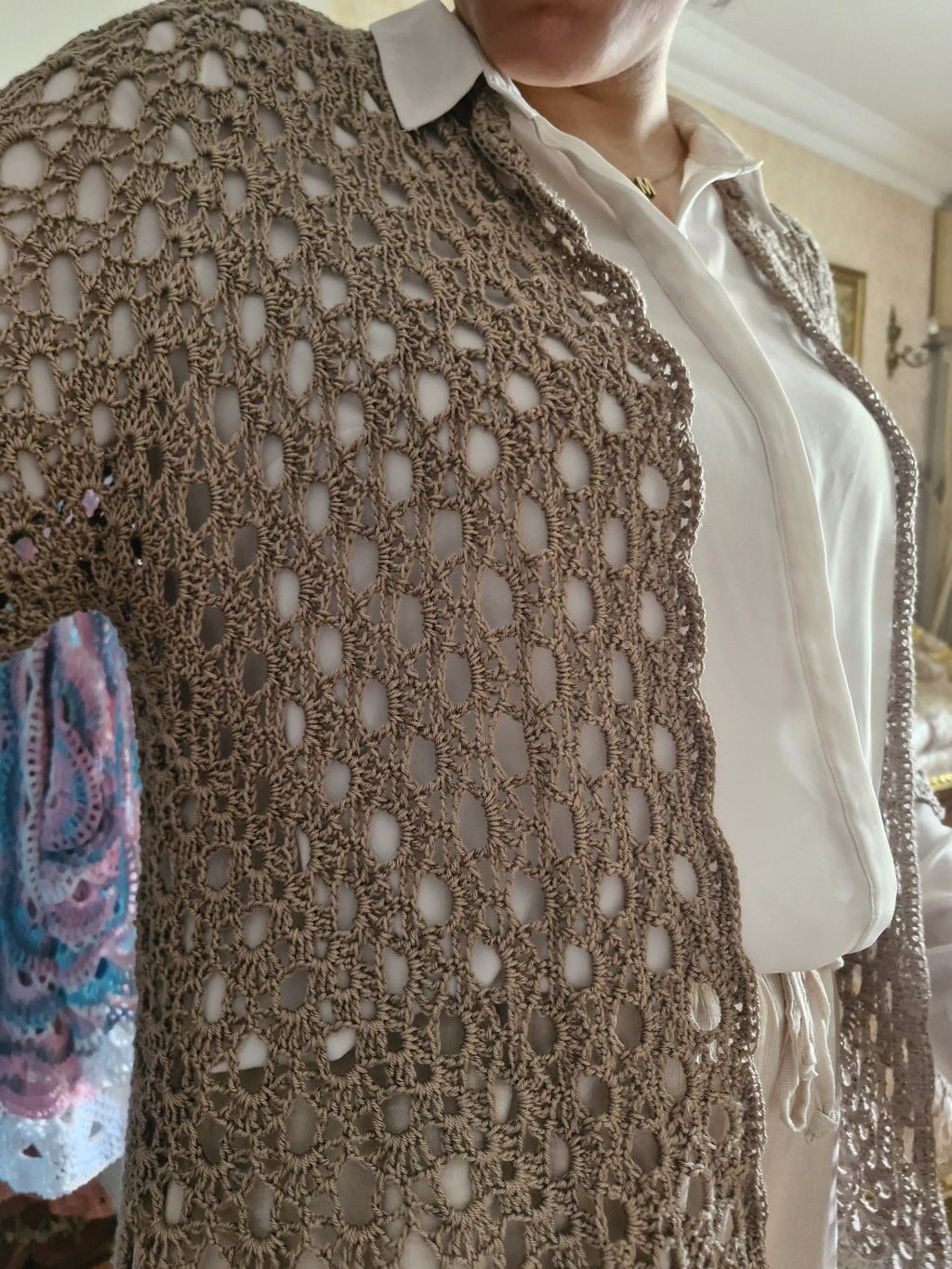 Sandstone Lace Cardigan