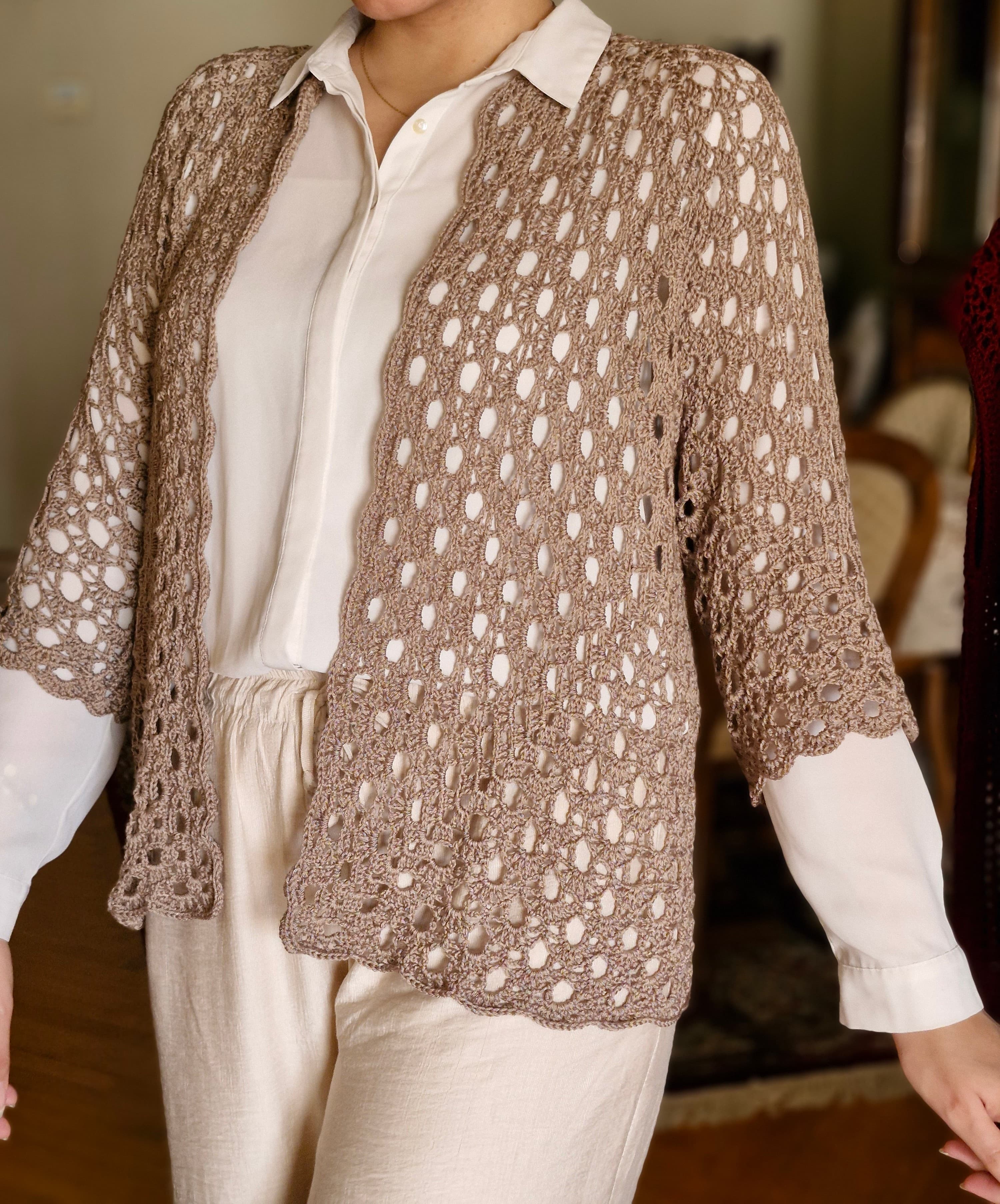 Sandstone Lace Cardigan