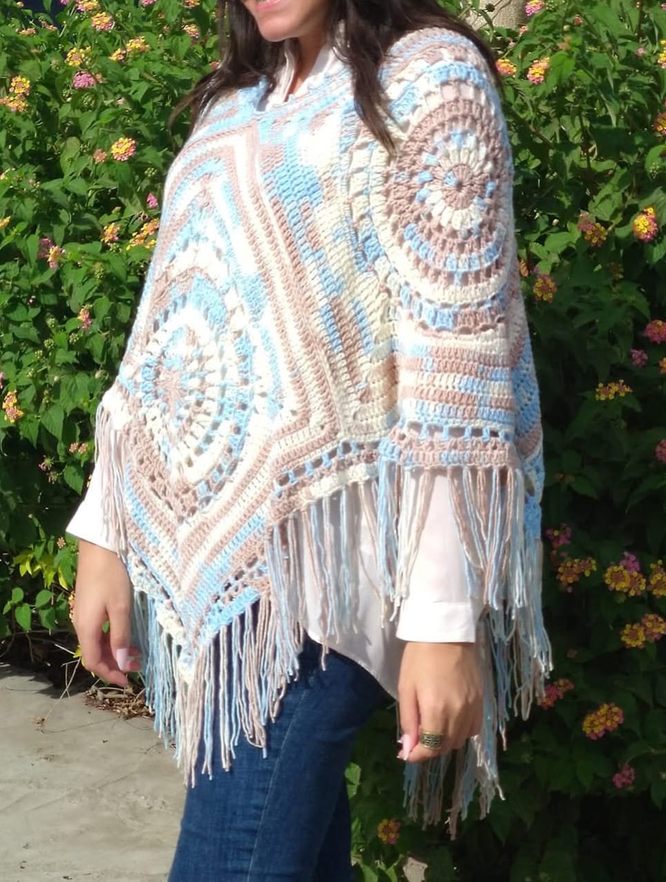 Boho Coastal Poncho