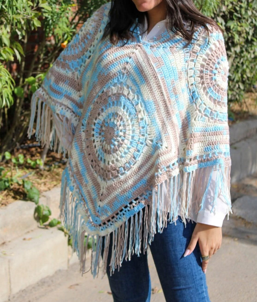 Boho Coastal Poncho