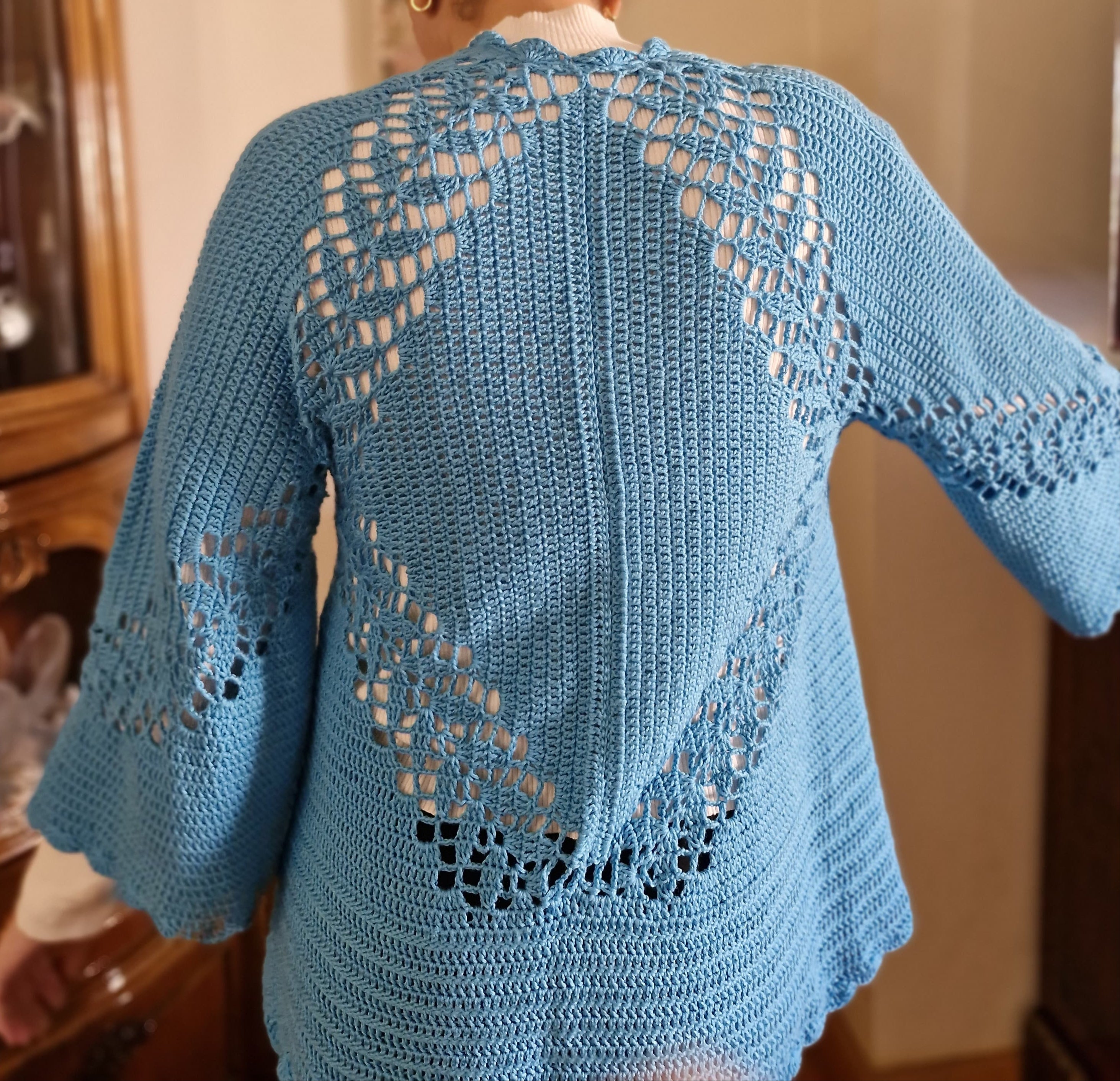 Azure Bloom Cardigan