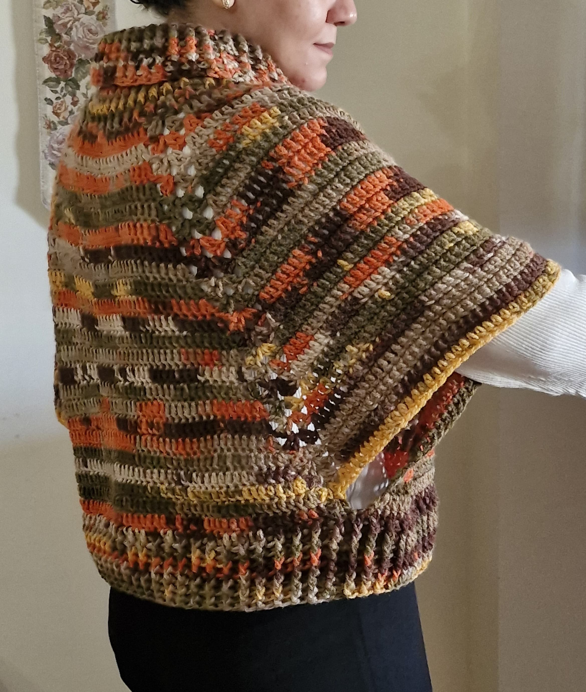 Autumn Mosaic Poncho