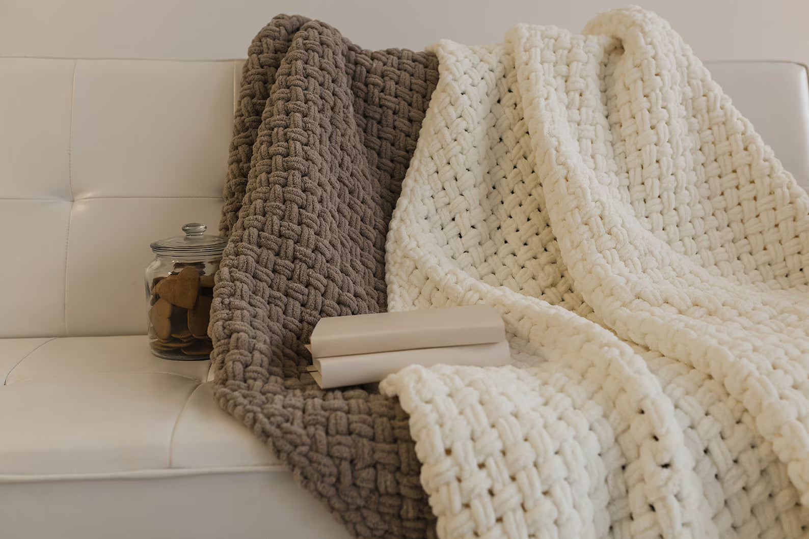 Handmade Puffy Throw Blanket